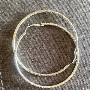 Elegant Silver Hoop Earrings